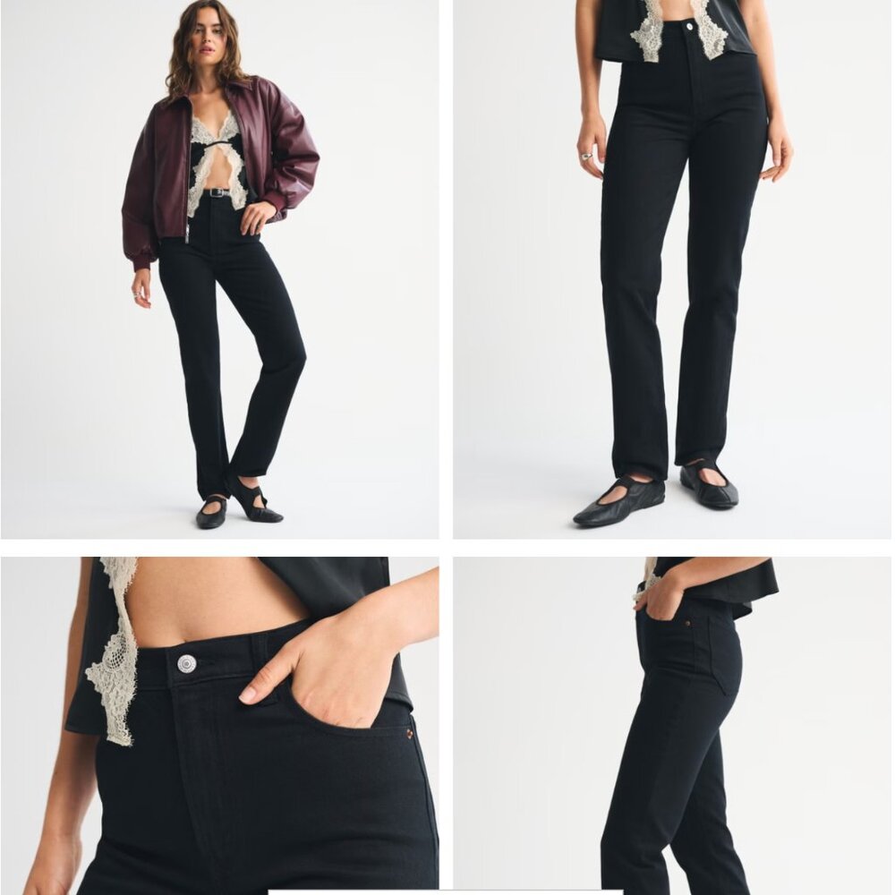 Abercrombie & Fitch Ultra High Rise ‘90s Straight Jeans - Size 28/6R